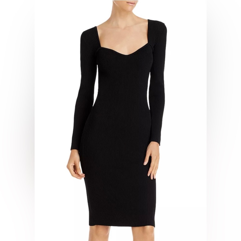LUCY PARIS | NWT Long Sleeve Sweetheart Neckline Bodycon Dress